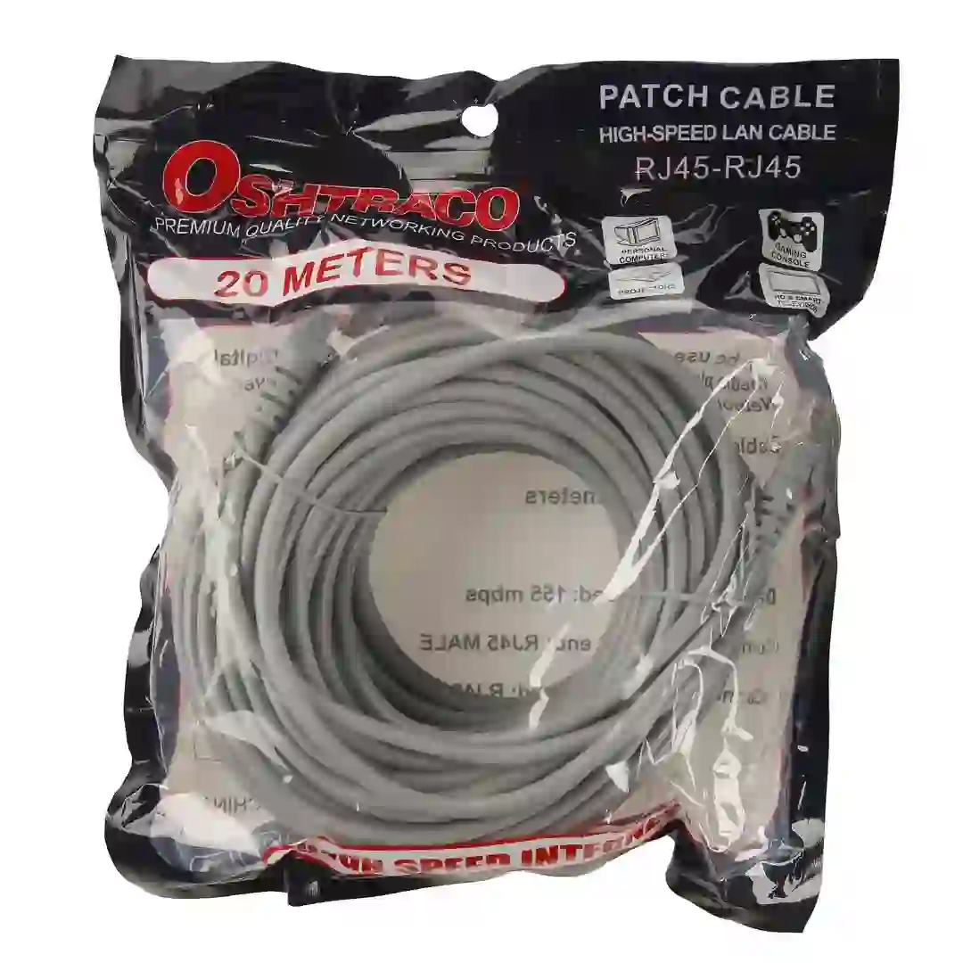 Oshtraco High Speed Patch LAN Cable (20 m)