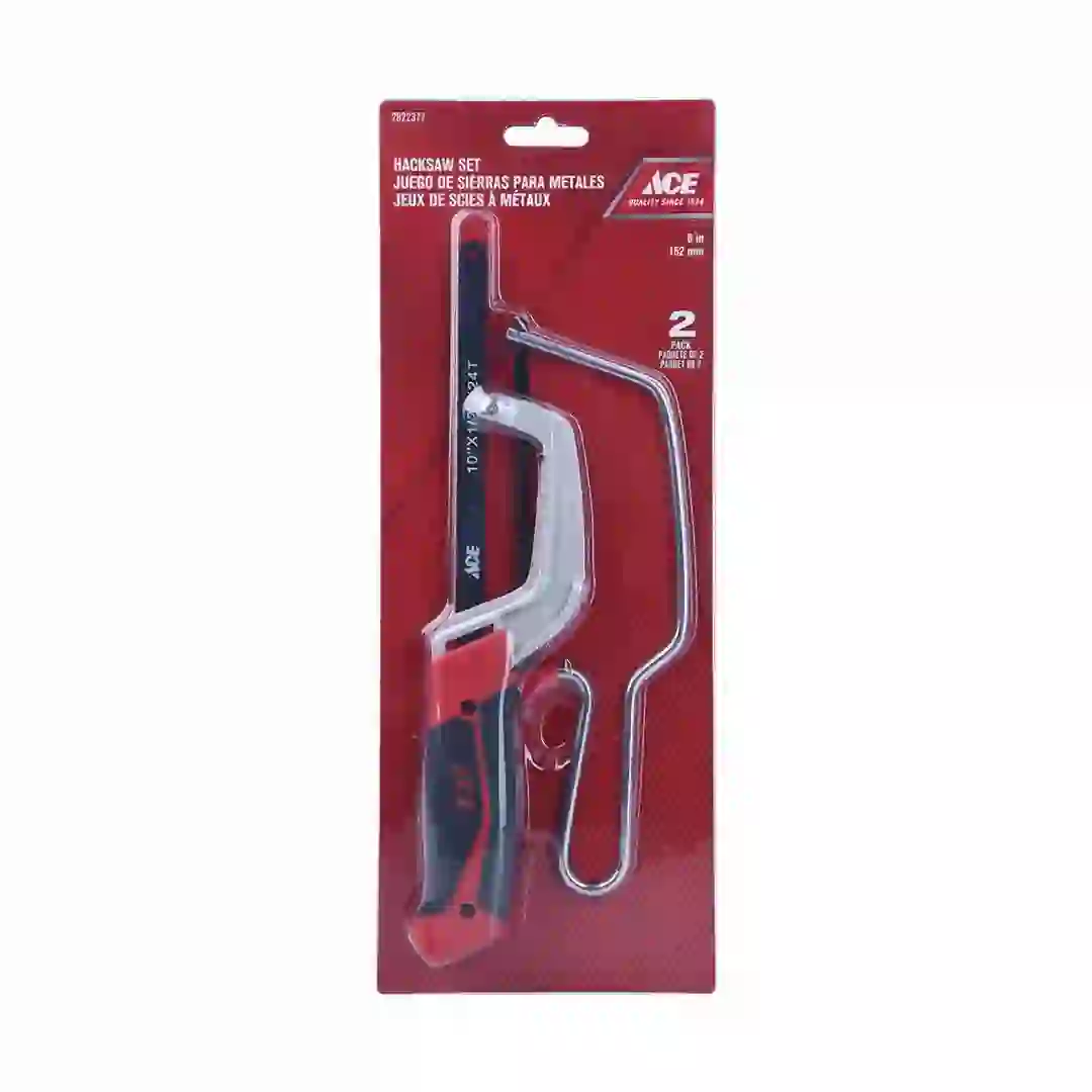 Ace Carbon Steel Mini Hacksaw Set W/TPR Grip (15.2 cm, 2 Pc.)