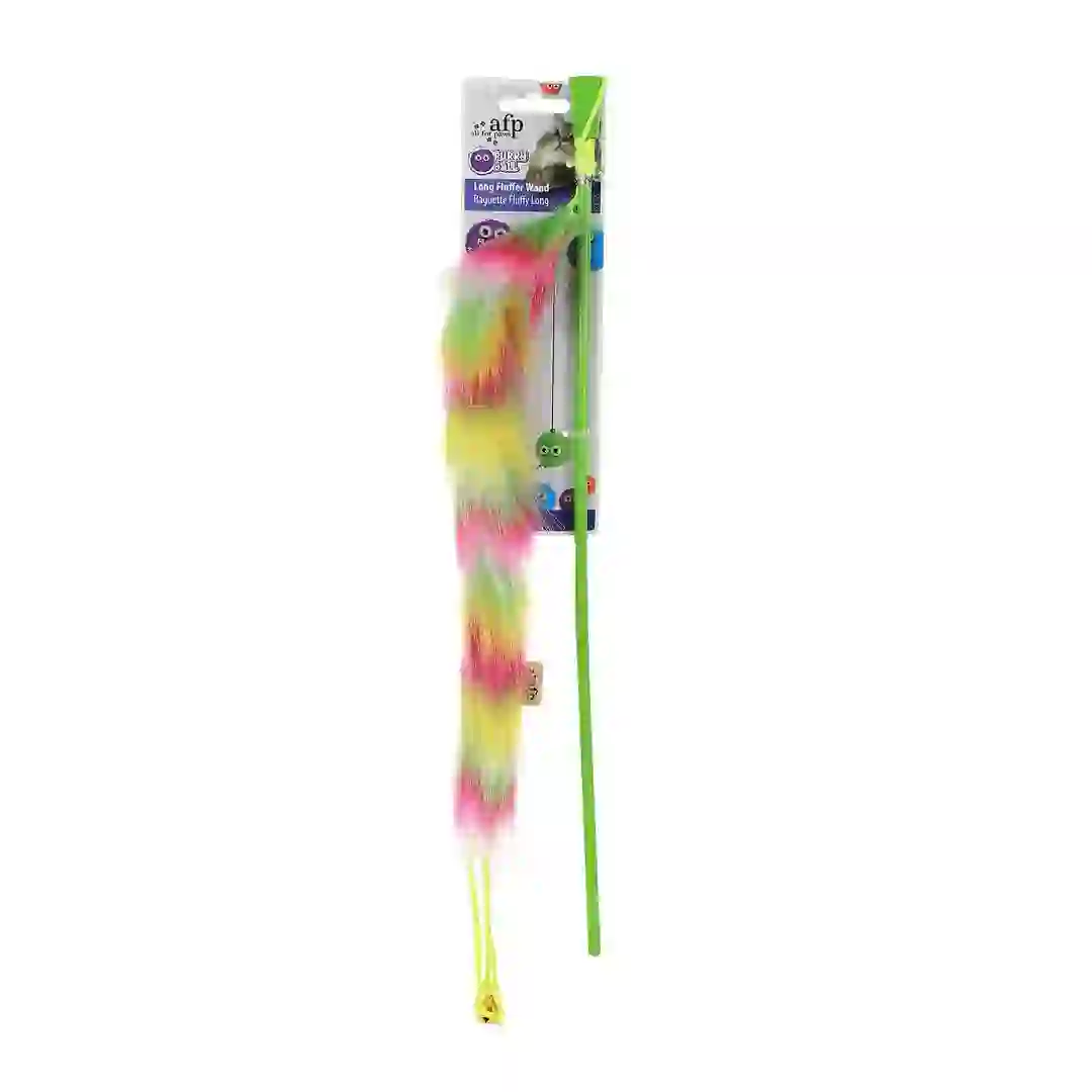 All For Paws Long Fluff Wand Cat Toy