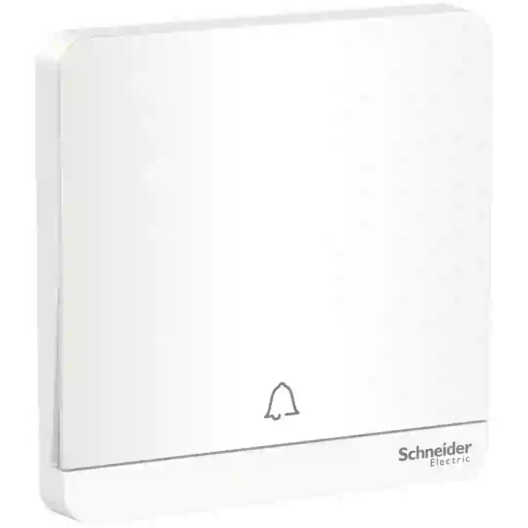 Schneider Electric AvatarOn 1 Gang Bell Press Switch (8.6 x 8.6 x 3.17 cm, 250 VAC)