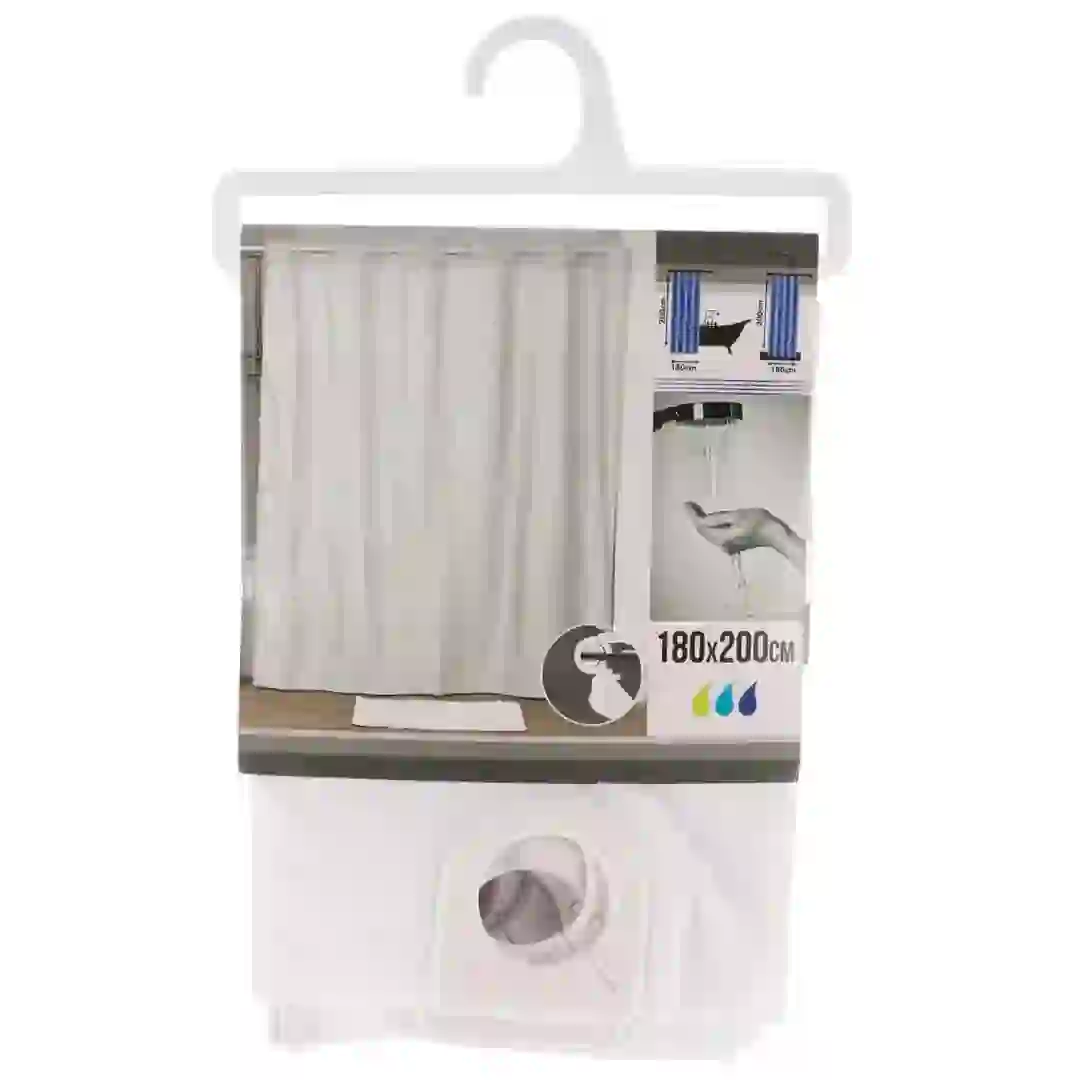 Tendance Gebor Polyester Shower Curtain W/Hooks & Rings (180 x 200 cm)