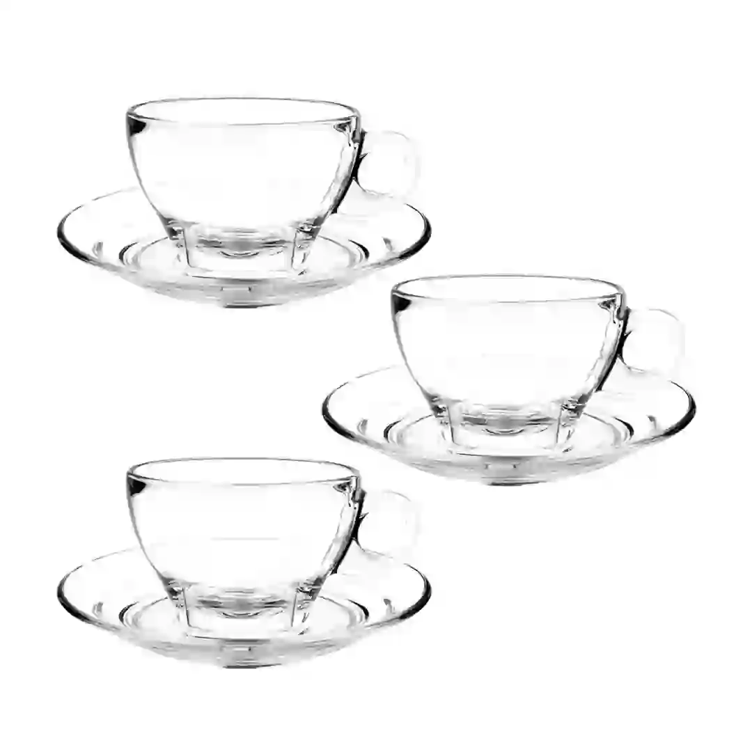 Ocean Caffe Latte Cup & Saucer Set (6 Pc.)