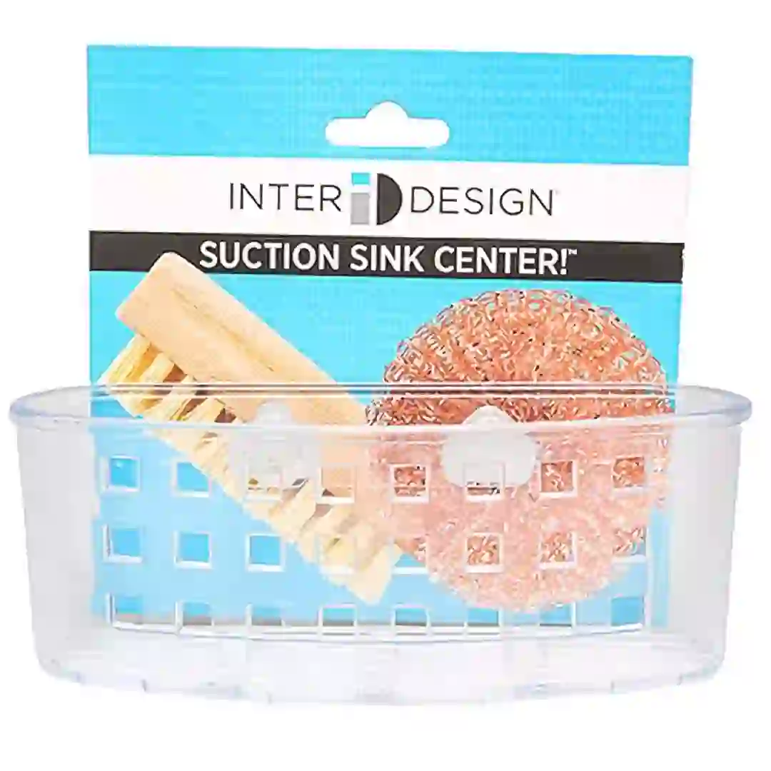 Interdesign Suction Sponge Holder (14.2 x 16.7 x 21.5 cm, Clear)
