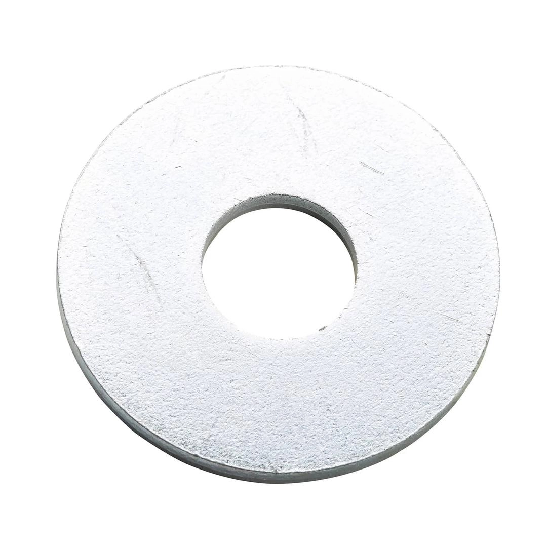 Diall Carbon Steel Large Flat Washer Pack (M10, 100 Pc.)