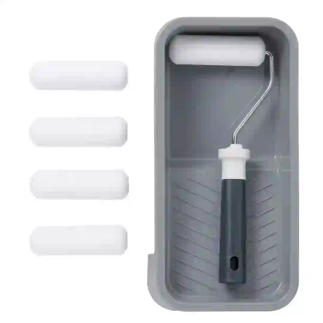 GoodHome Medium Pile Roller Kit (10 cm, 7 Pc.)