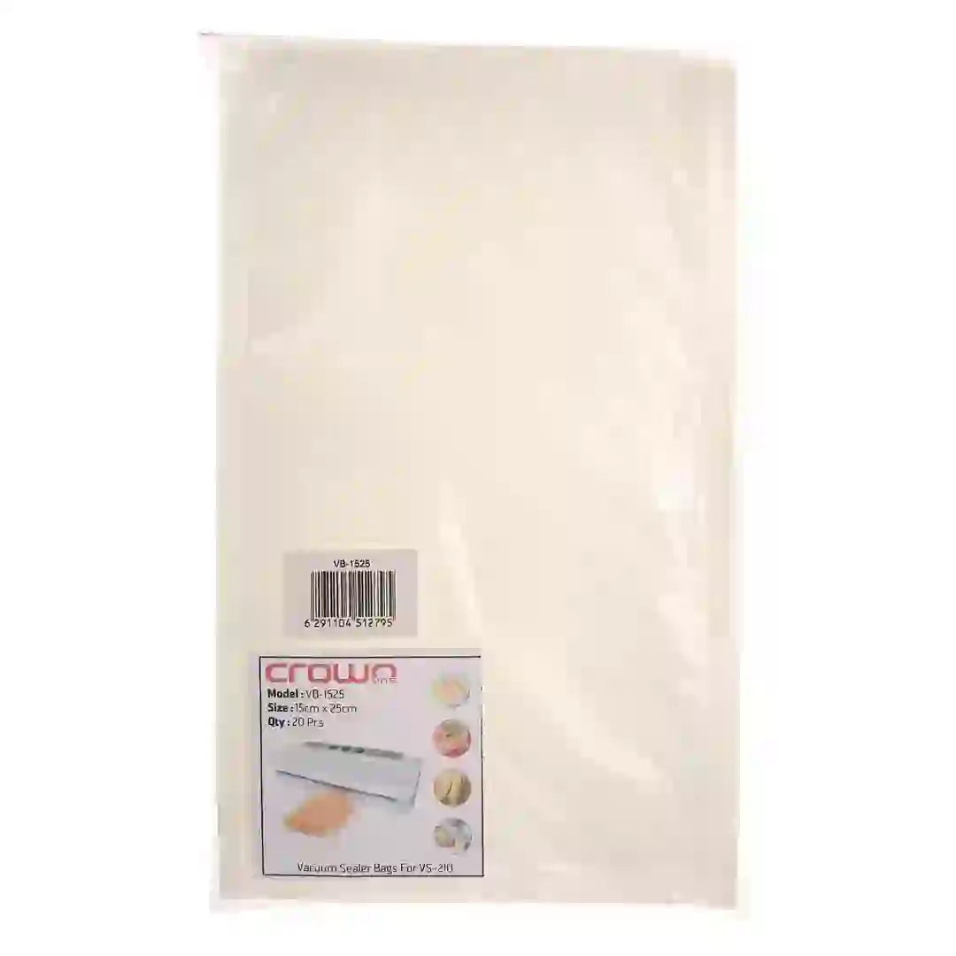 Crownline Vacuum Bag, VB-1525 (15 x 25 cm, 20 pcs)