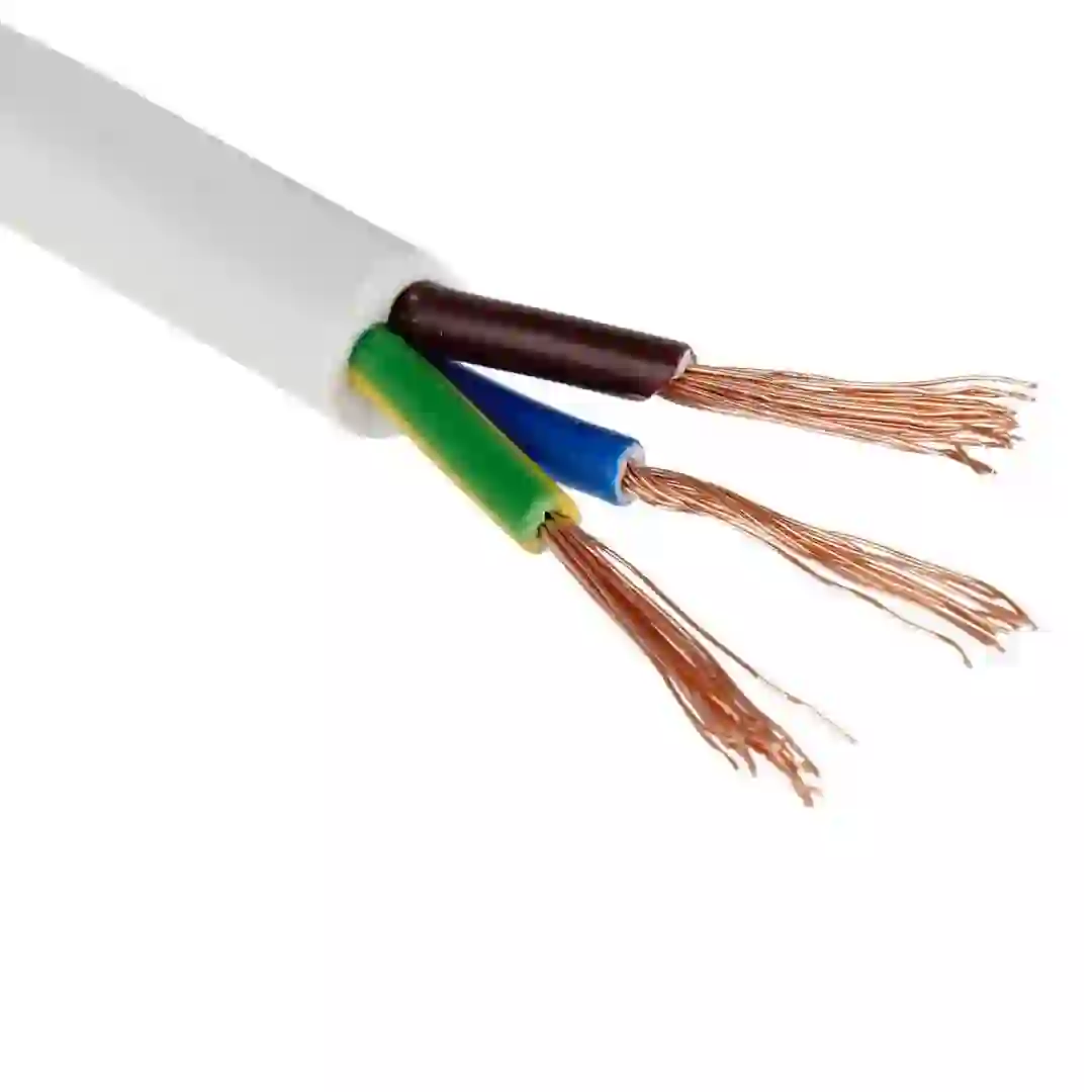 Oshtraco 3-Core Flexible Copper Cable Roll (0.75 mm x 1 m, Sold Per Meter)