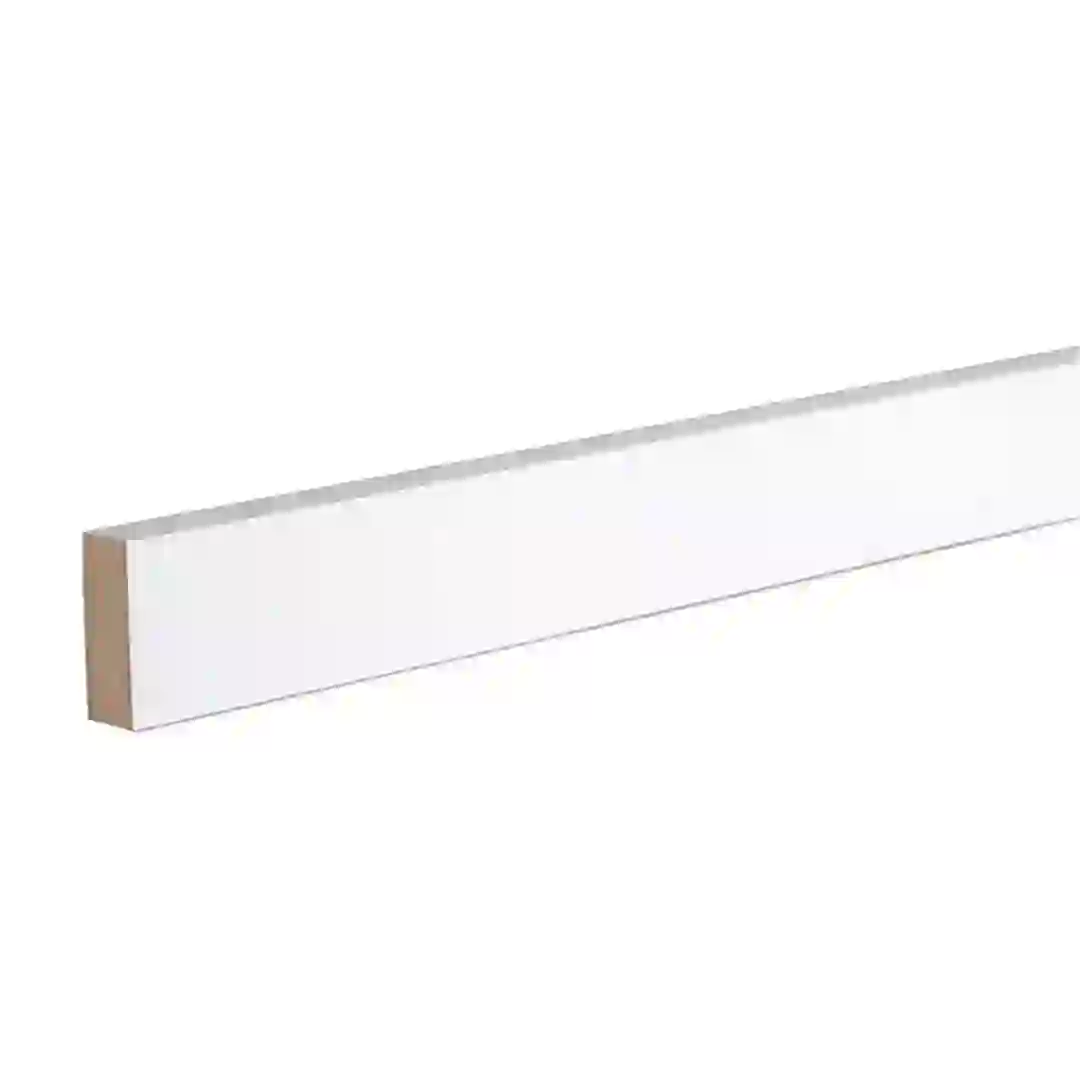 GoodHome Primed MDF Square Edge Architrave (18 x 44 mm x 2.1 m)