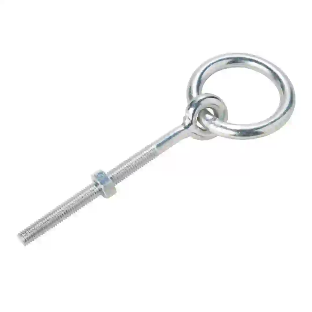Diall Zinc-Plated Steel Ring Bolt (10 x 100 mm)