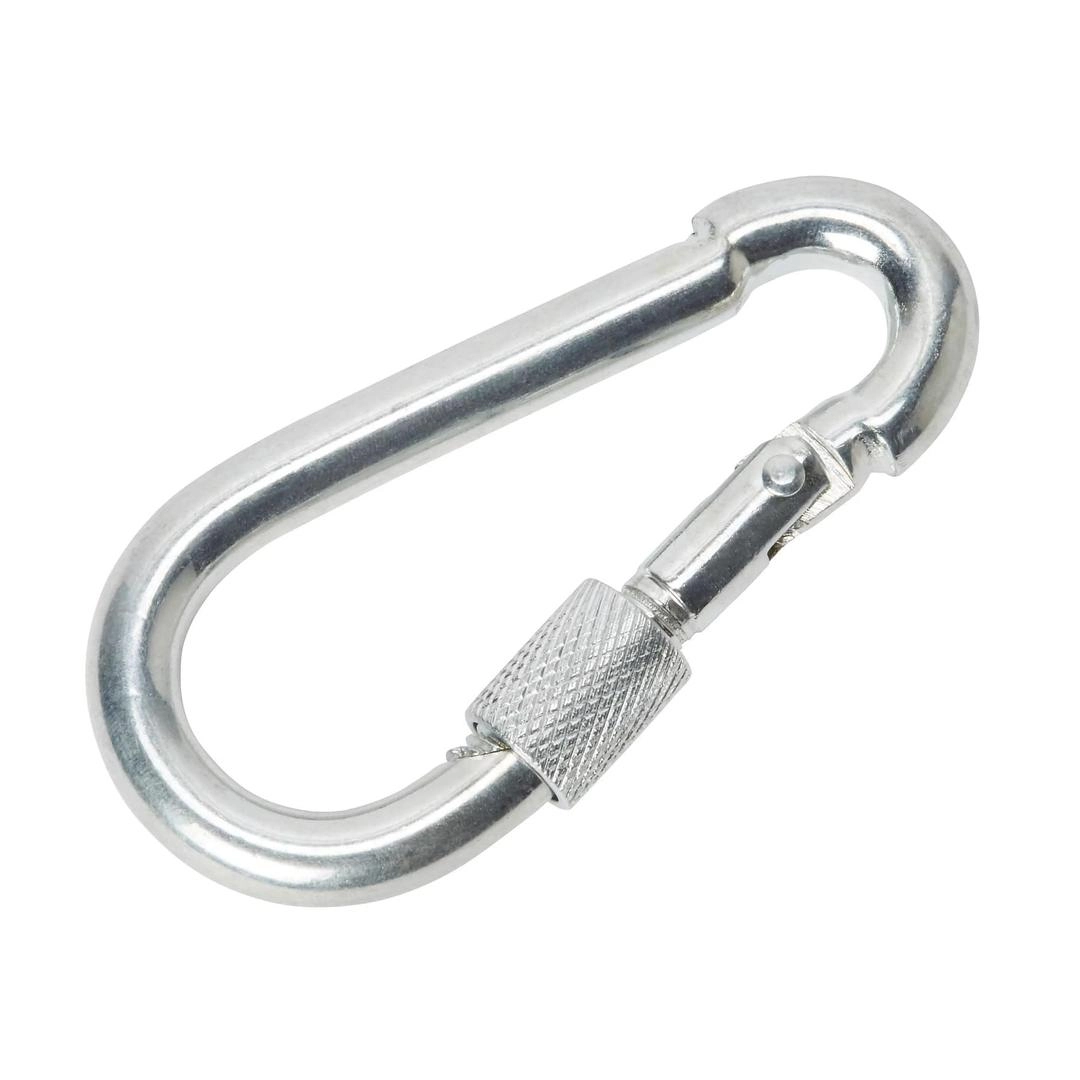 Diall Zinc-Plated Steel Screwed Snap Hook (6 x 60 mm)