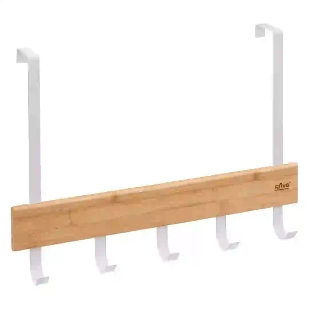 5Five Natureo Metal Bamboo Door Towel Holder (40 x 29.8 cm)