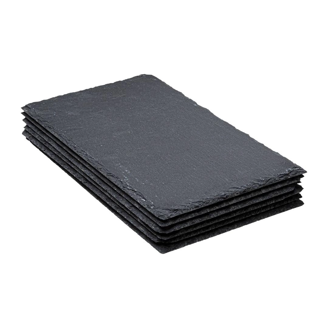 SG Slate Tray Set (30 x 18 x 1 cm, 6 Pc.)