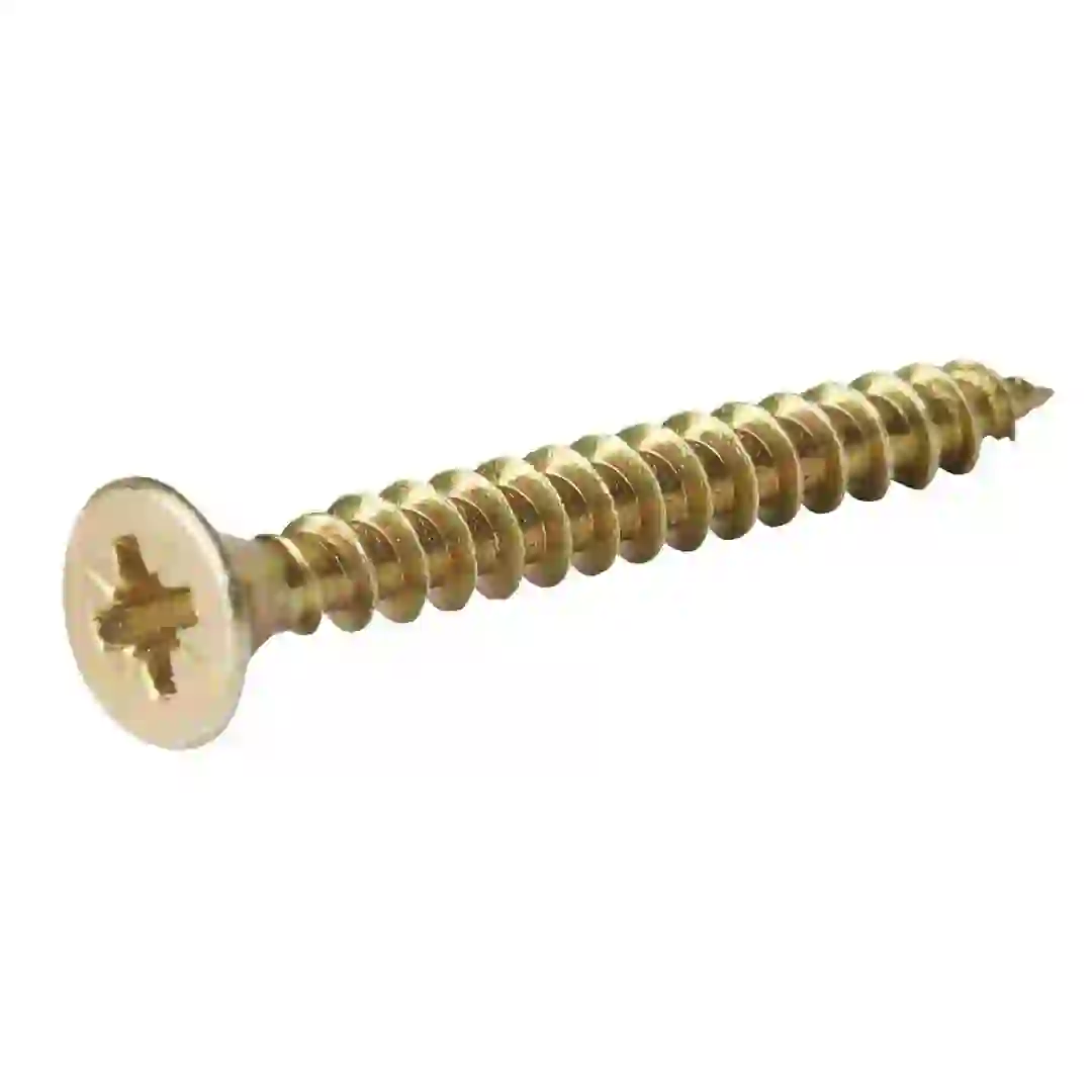 Diall Zinc-Plated Carbon Steel Wood Screw Pack (5 x 40 mm, 100 Pc.)