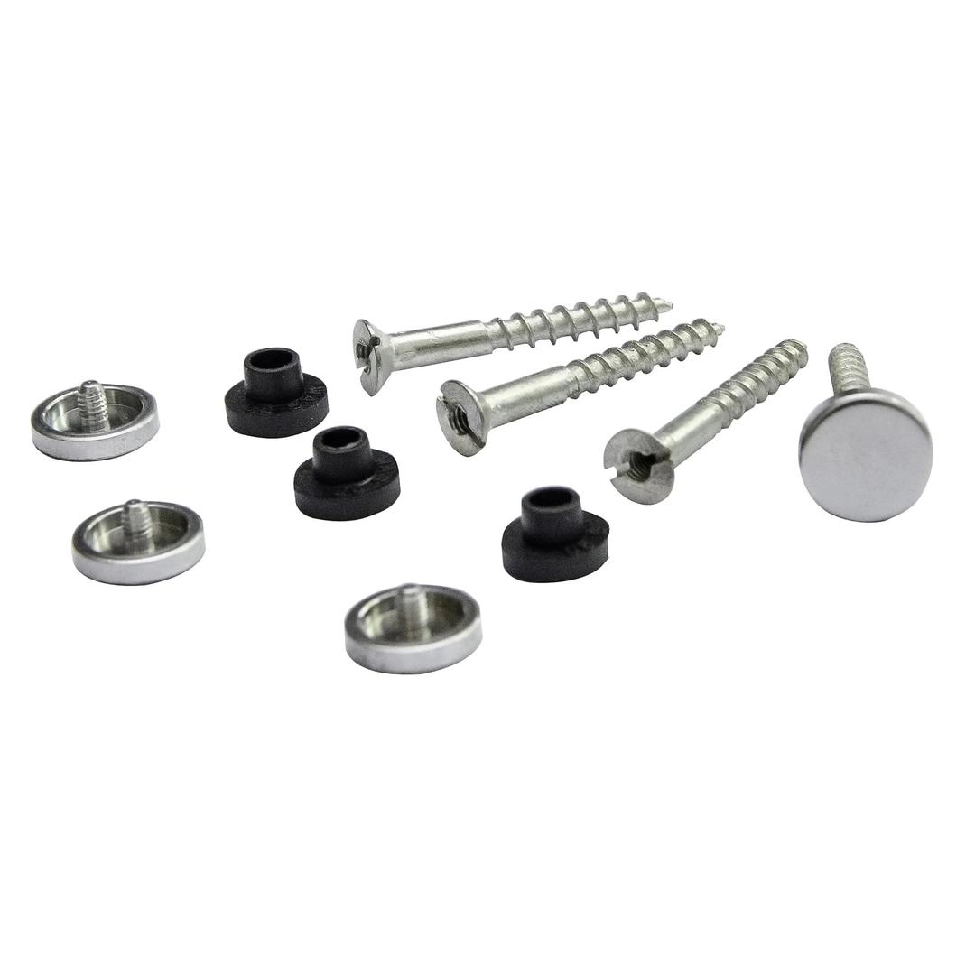 Diall Steel Mirror Disc Screw Pack (4 x 35 mm, 4 Pc.)