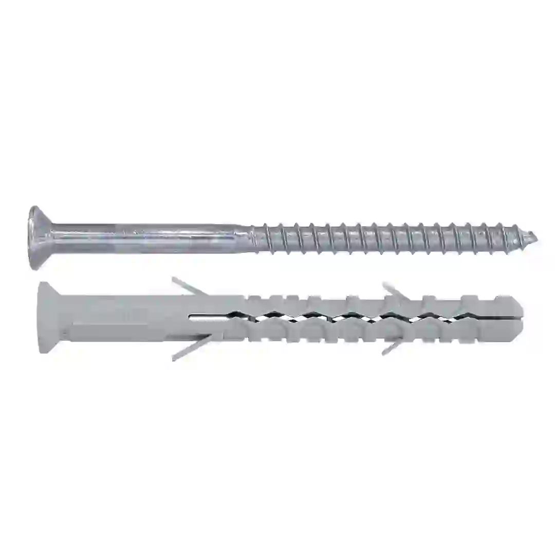 Diall Nylon & Steel Frame Fixing Pack (10 x 120 mm, 6 Pc.)