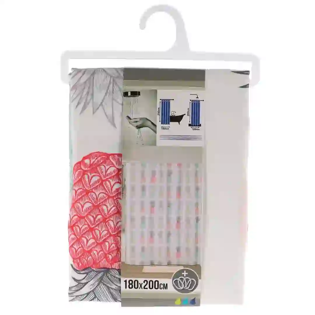 Tendance Salvador Polyester Shower Curtain (180 x 200 cm)