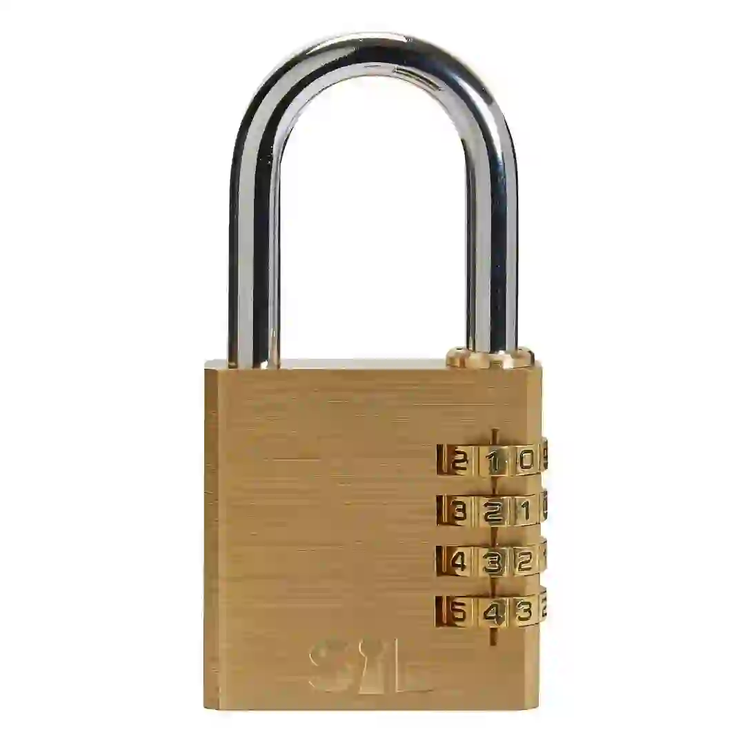Smith & Locke Brass Combination Padlock (50 x 51 x 14.5 mm)