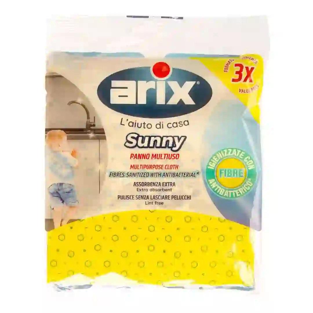 Arix Sunny Multipurpose Cloth Pack (20 x 2 x 20 cm, 3 Pc.)