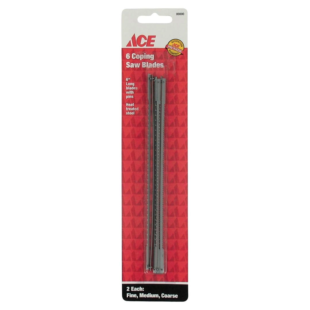 Ace Carbon Steel Coping Saw Blades (15 cm, 6 Pc.)