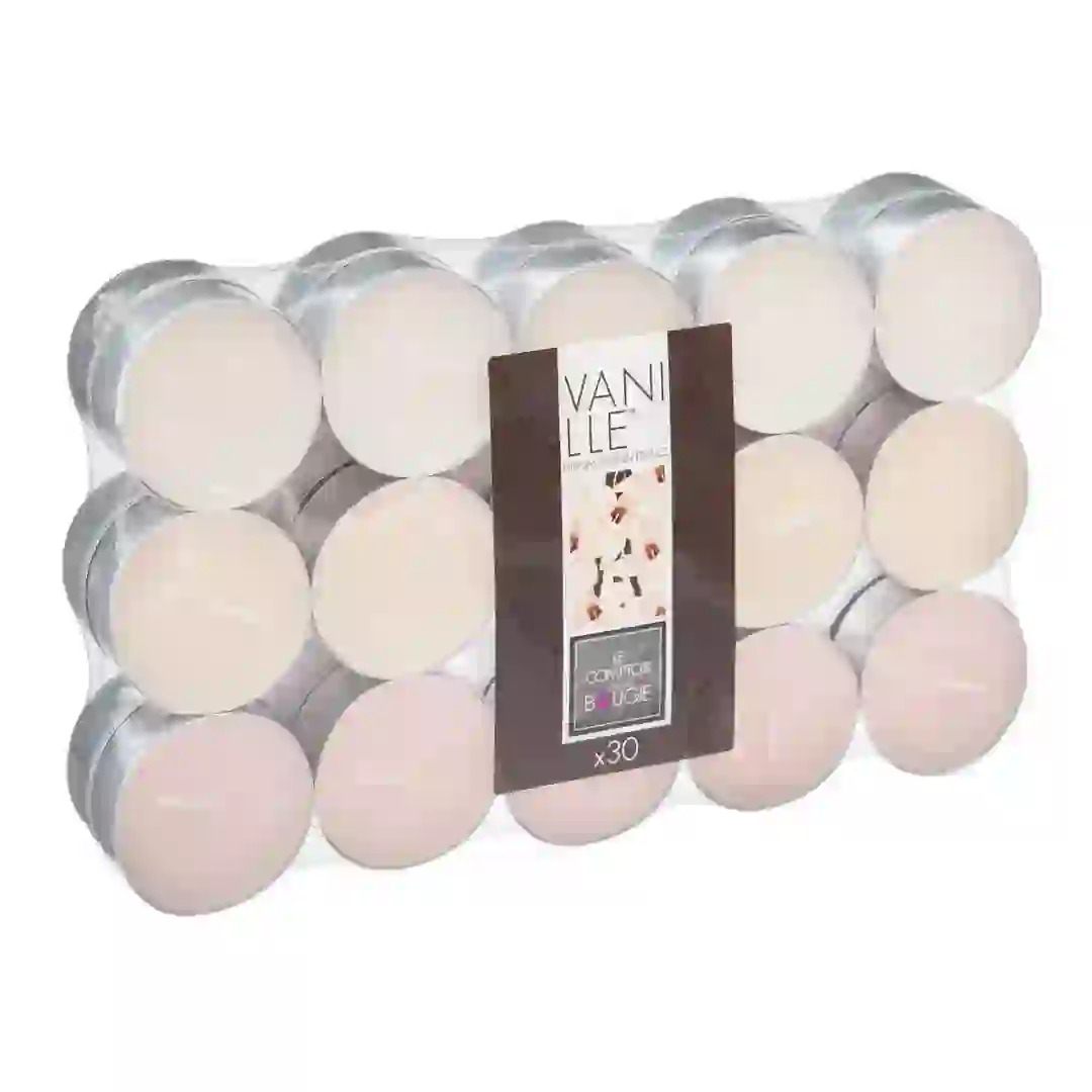 Comptoir de la Bougie Nina Vanille Scented Tealight Candle Pack (30 Pc.)