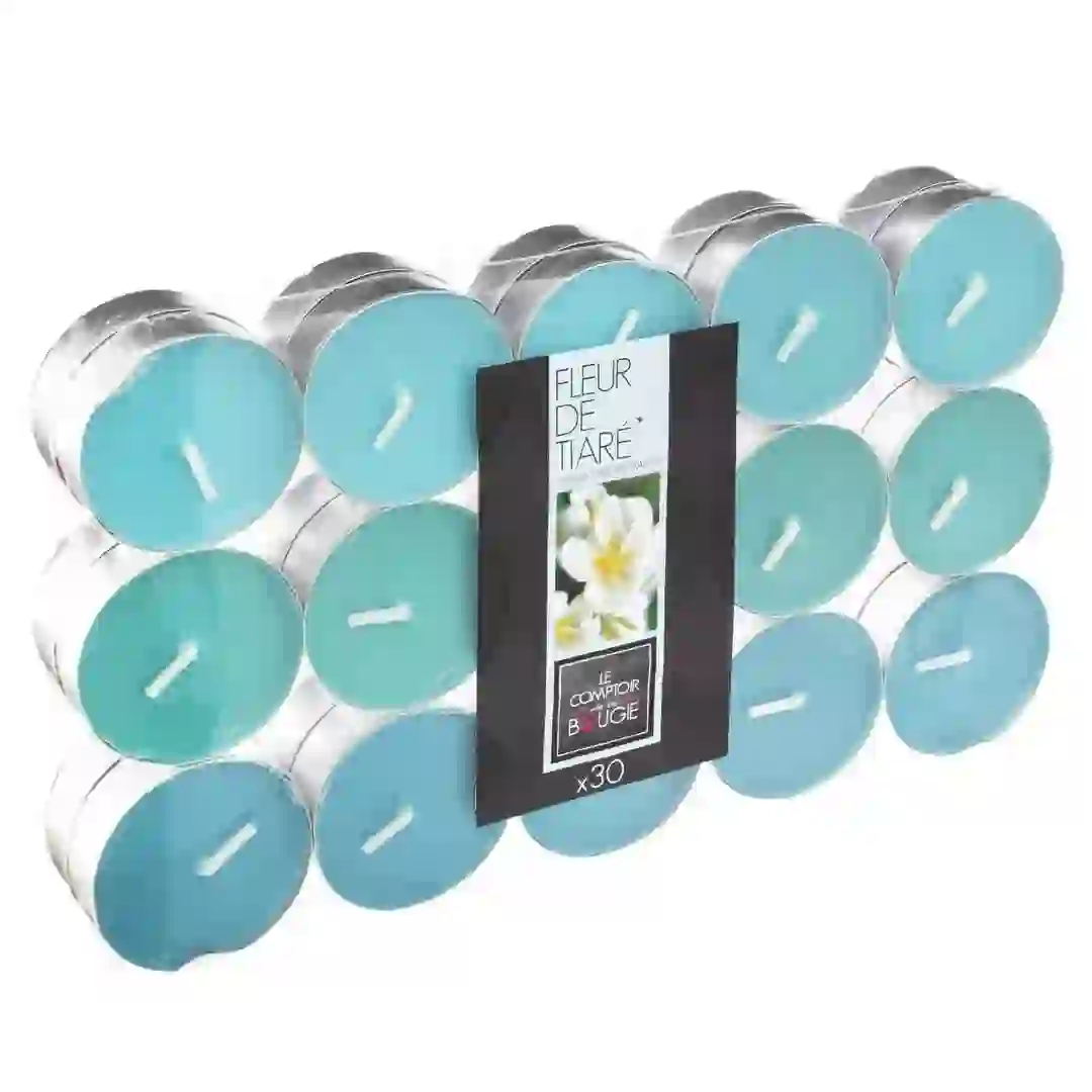 Comptoir de la Bougie Nina Fleur De TiarÃÂ© Scented Tealight Candle Pack (30 Pc.)