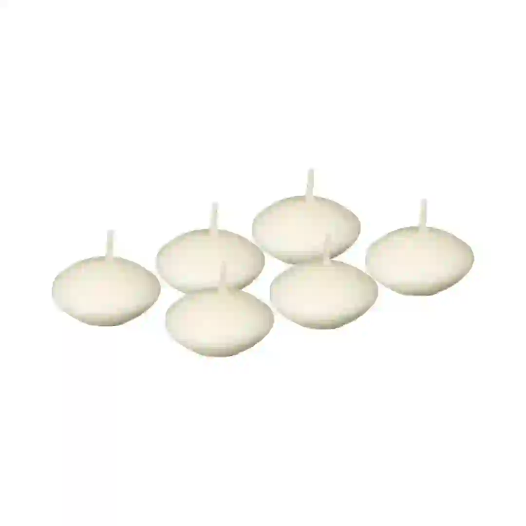 Comptoir de la Bougie Hugo Floating Wax Candle Set (6 Pc., Ivory)