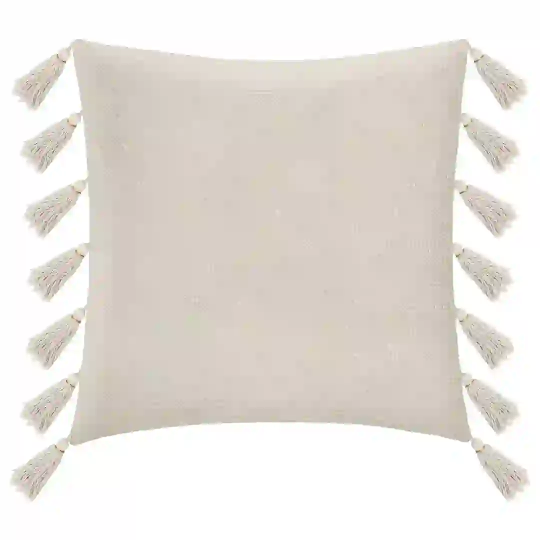 Atmosphera Tassel Cushion (50 x 50 x 18 cm, Ivory)