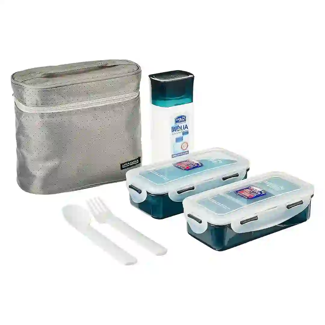 Lock & Lock Lunch Bag Set (3 Pc., Gray)