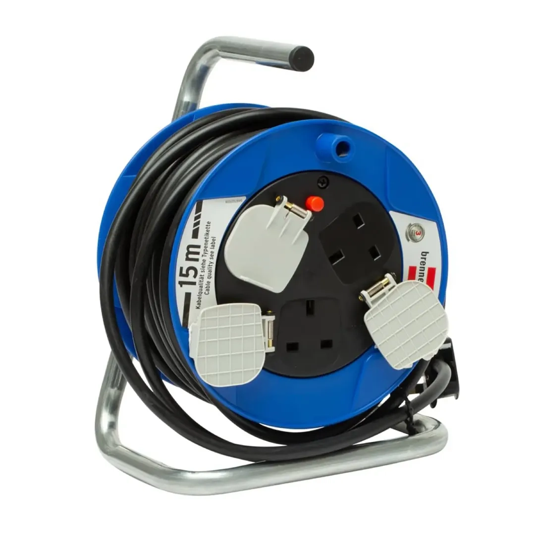 Brennenstuhl 3-Way Universal Socket Cable Reel (15 m)