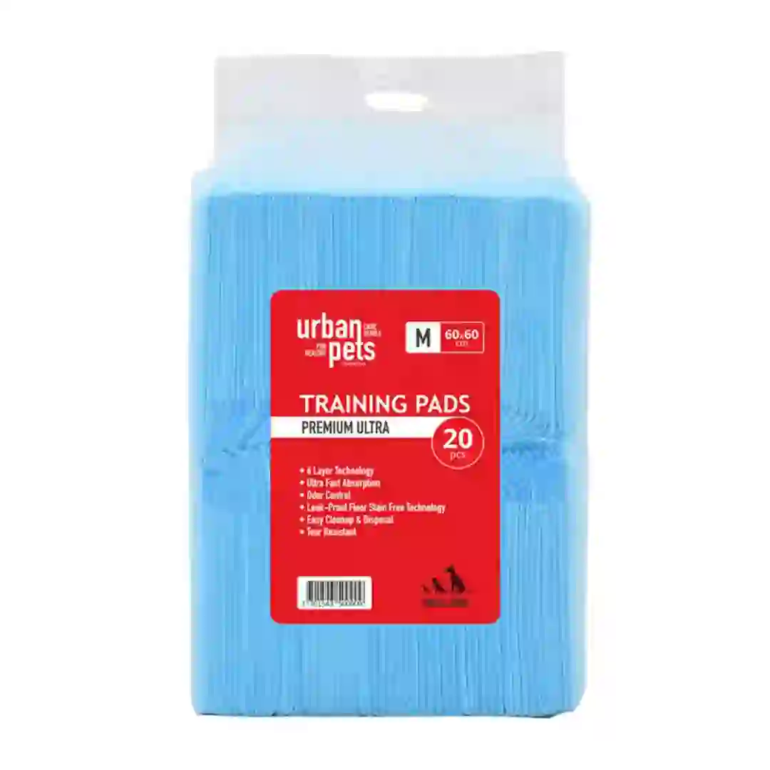 Urban Pets Premium Training Pad Pack (60 x 60 cm, 20 Pc.)