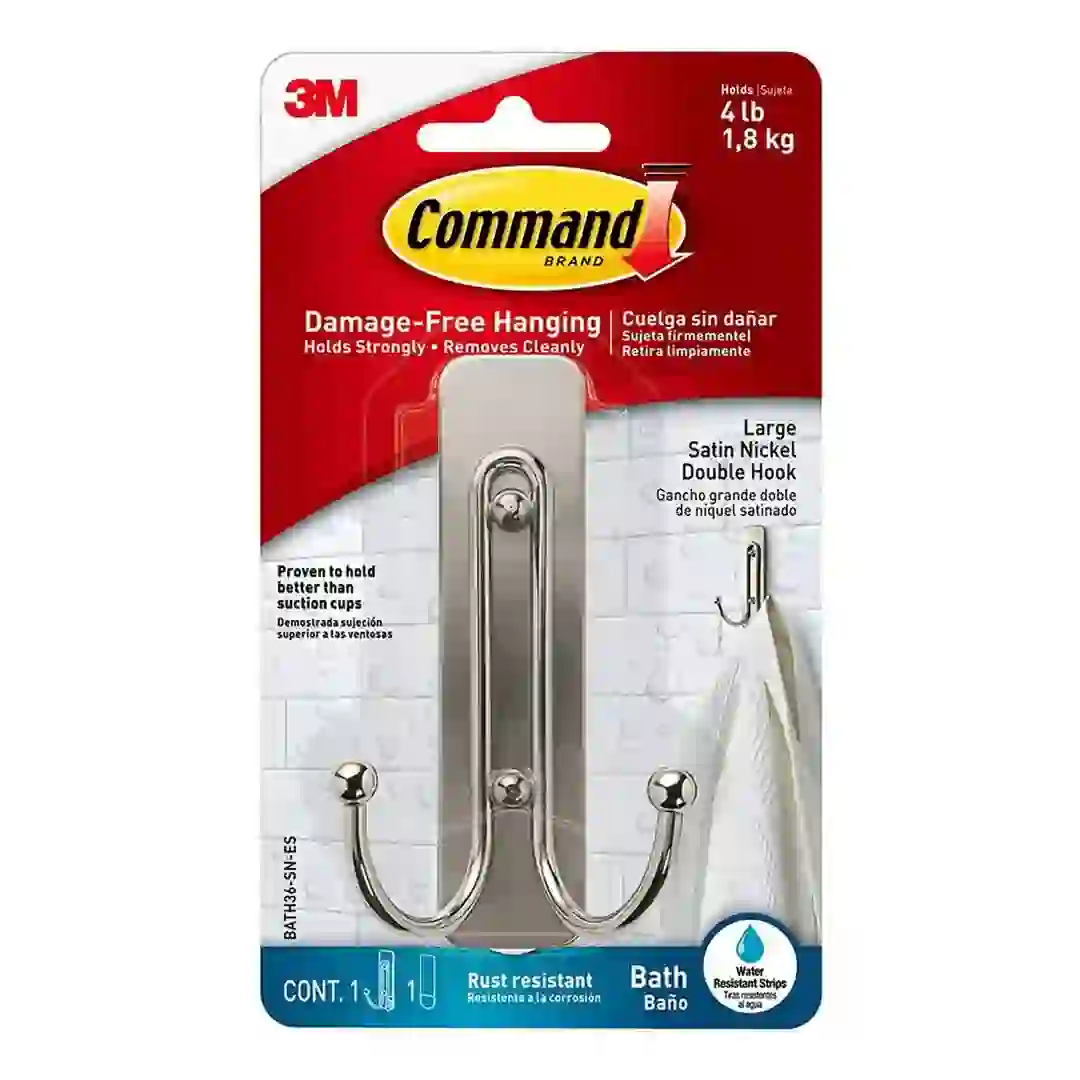 3M Command Large Double Bathroom Hook