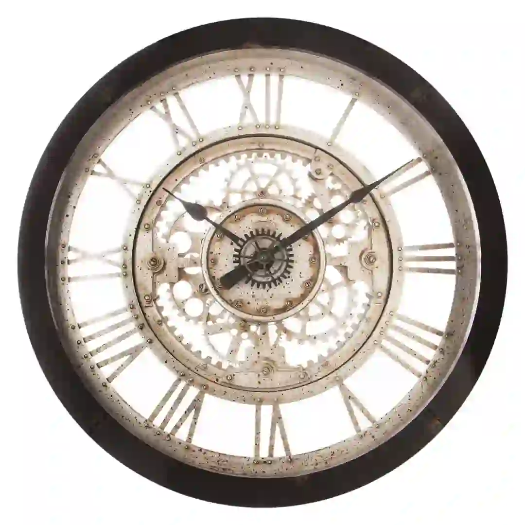 Atmosphera Plastic & Glass Wall Clock (61 x 7.3 cm)
