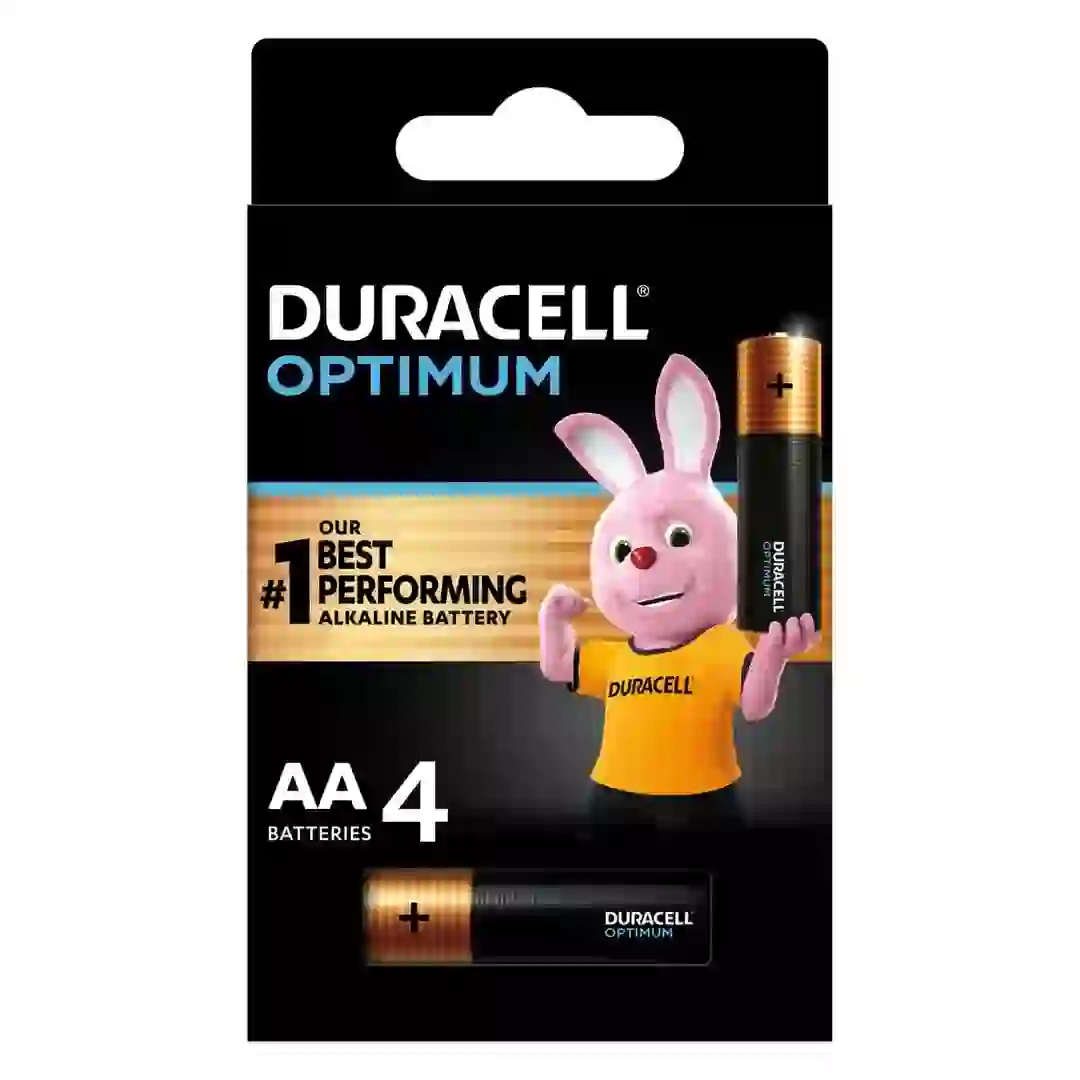 Duracell Optimum Alkaline AA Battery Pack (4 Pc.)