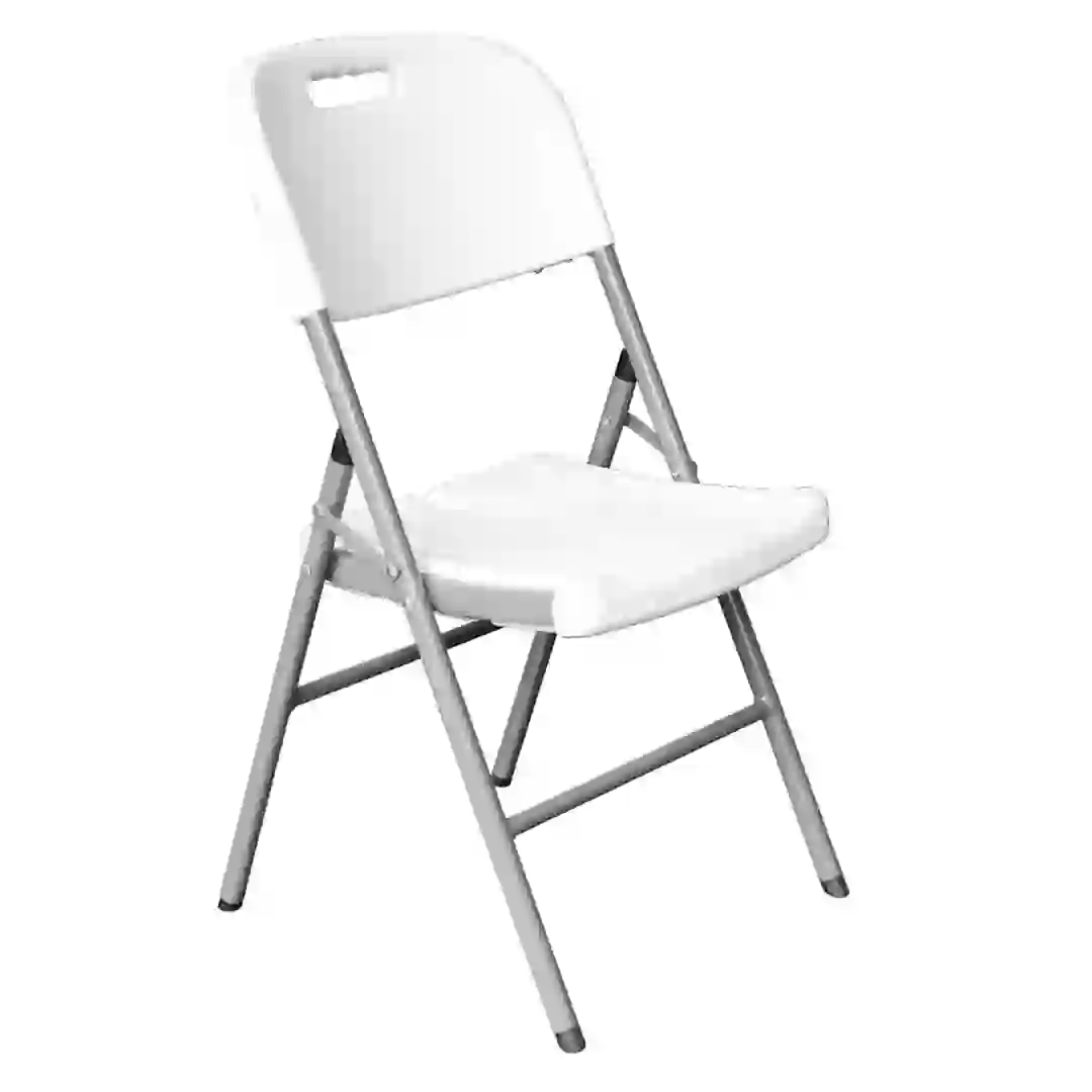 Plastic & Steel Folding Chair (45 x 50 x 88 cm)